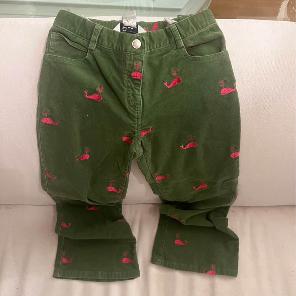 Lilly Pulitzer Green and Pink Casual Bottoms Relaxed Fit